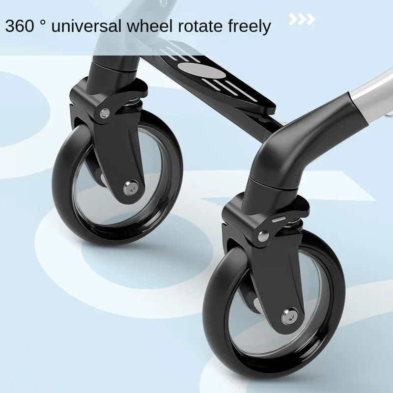 Foldable pet stroller for travel
