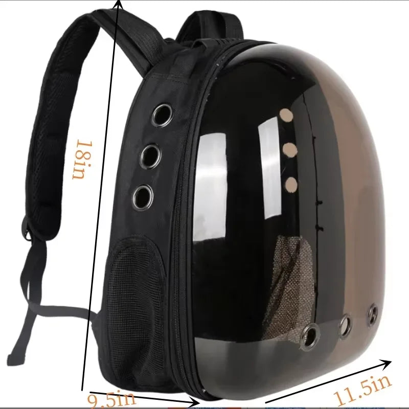 Portable Space Capsule Cat Carrier – Breathable Pet Travel Bag